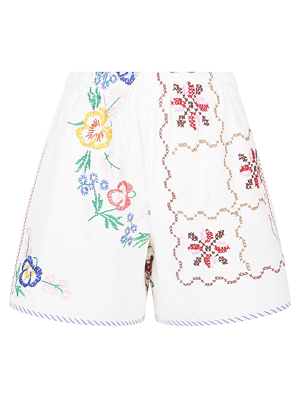 EOLOEMBROIDERED 자수 코튼 쇼츠